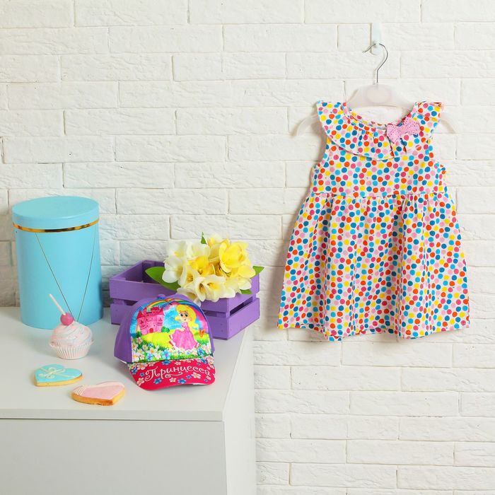 Кепка детская "Принцесса", р-р 52-54, 3-7 лет, цвета МИКС