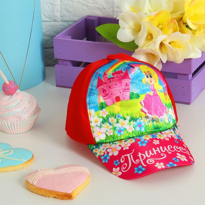 Кепка детская "Принцесса", р-р 52-54, 3-7 лет, цвета МИКС