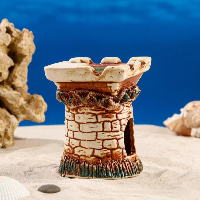 Декорации для аквариума "Черепашник малый" коричневый