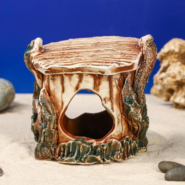 Декорации для аквариума "Черепашник малый" микс