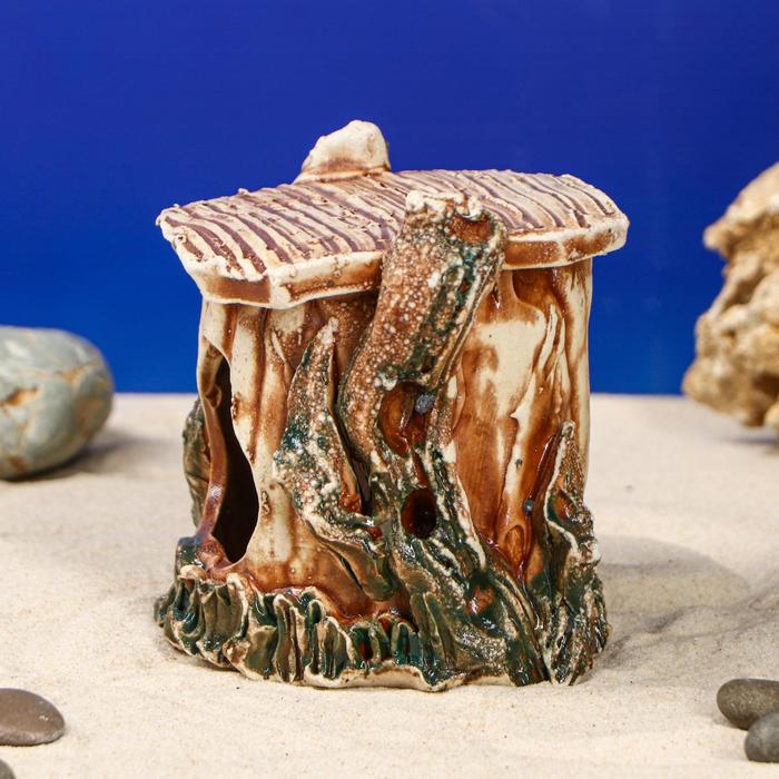 Декорации для аквариума "Черепашник малый" микс