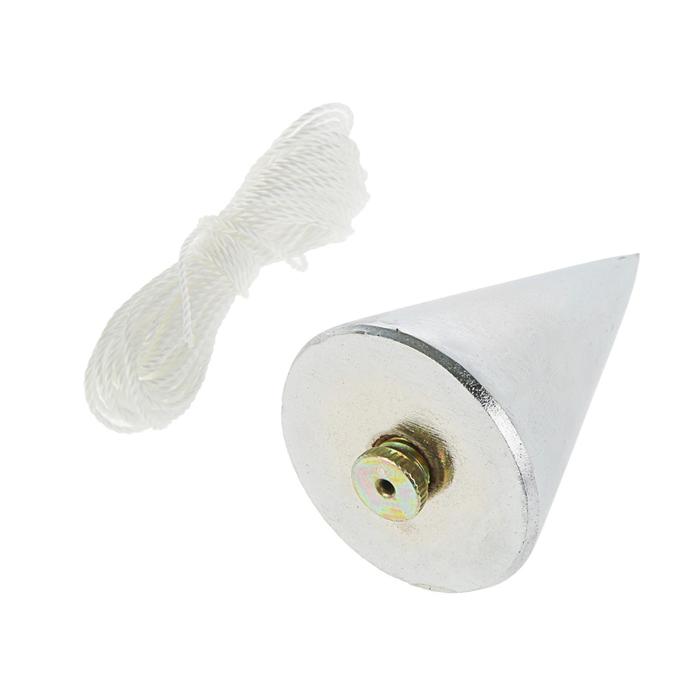 Отвес MATRIX, конусный, 100 г, шнур 5 м