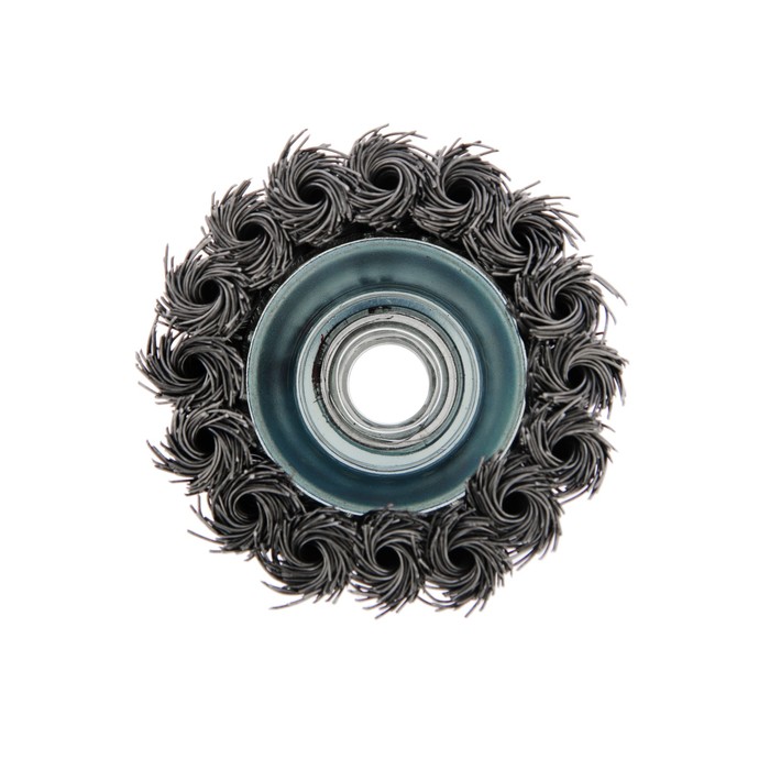 Щетка для УШМ MATRIX, 65 мм, М14, "чашка", крученая металлическая проволока