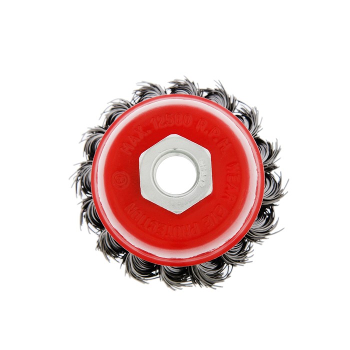 Щетка для УШМ MATRIX, 65 мм, М14, "чашка", крученая металлическая проволока