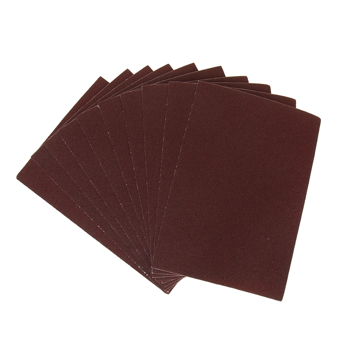 Шлифлист на тканевой основе, зернистость № 20, 240х170 мм, 10 шт, водостойкий