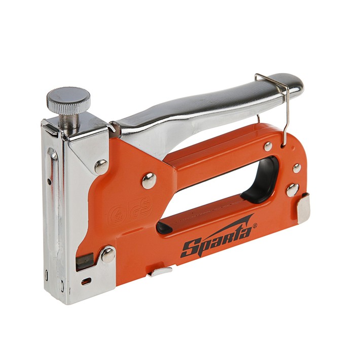 Набор Sparta: степлер мебельный 4-14 мм, тип скоб 53 - 500 шт, рулетка 2 м