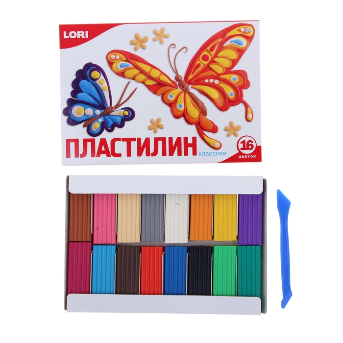 Пластилин 16 цветов 320 г &quot;Классика&quot;
