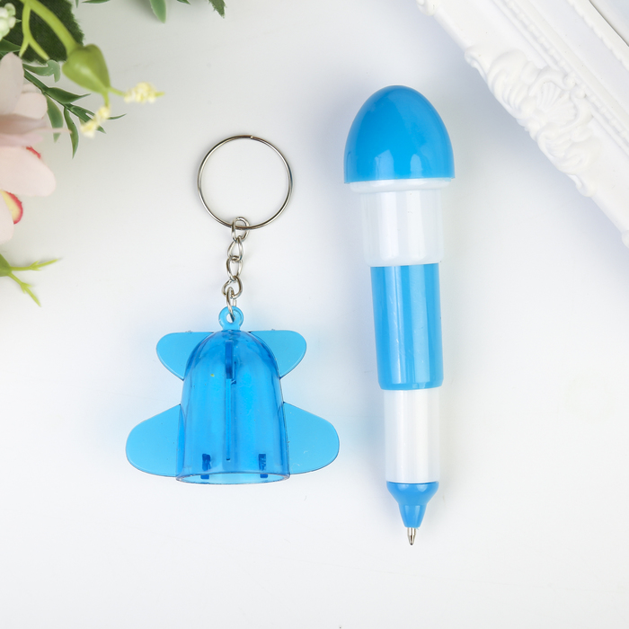 Брелок-ручка "Самолет", цвета МИКС