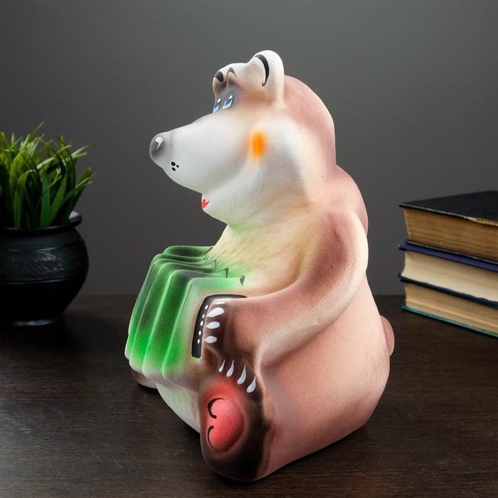 Копилка "Мишка с гармошкой"