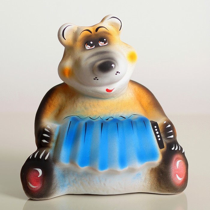 Копилка "Мишка с гармошкой"