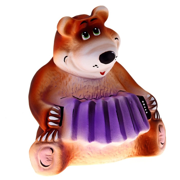 Копилка "Мишка с гармошкой"