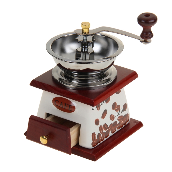 Кофемолка ручная 11х12х19 см "Кофейный домик"