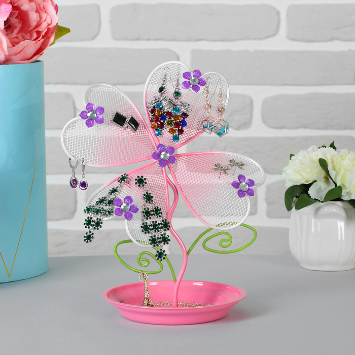 Подставка для детской бижутерии "Цветок" четыре лепестка 23*16,5*13