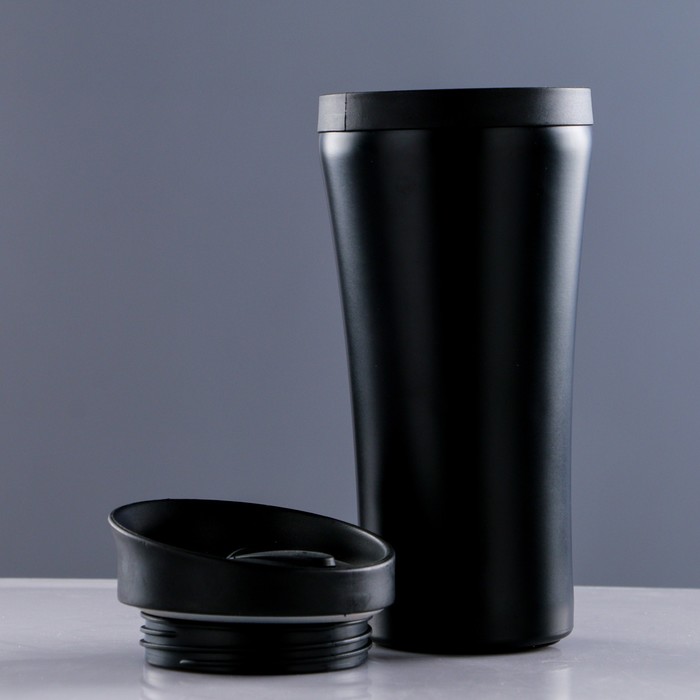 Термокружка "Люкс", 450 мл, внутри металл, 9х19 см, микс