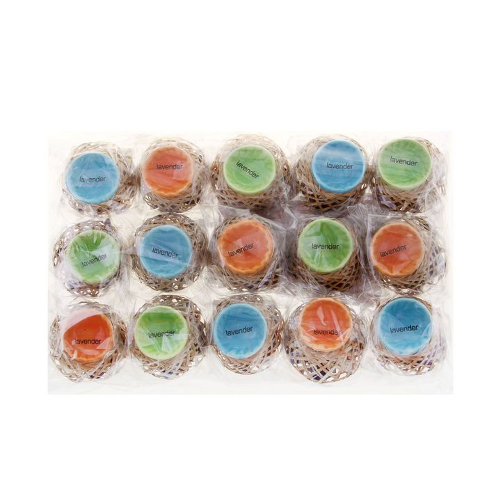 Набор благовоний "Корзинка": 8 конусов, подставка, аромат лаванда, цвета МИКС