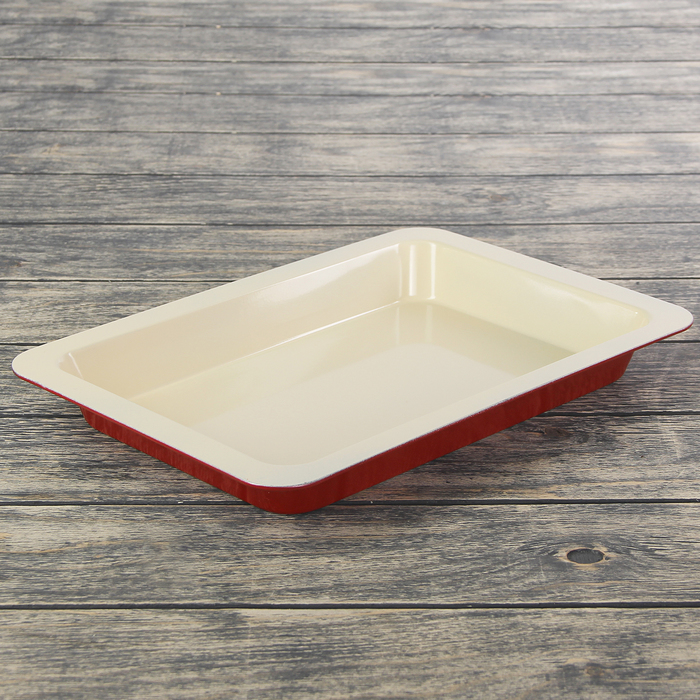 Форма для выпечки с керамическим покрытием "Флёри. Прямоугольник" 34х24х5 см