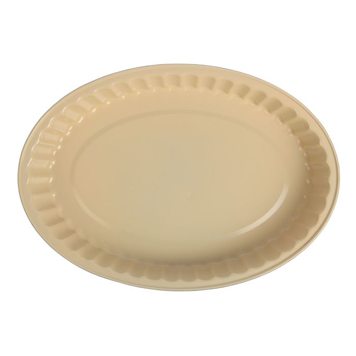 Форма для выпечки с керамическим покрытием "Флёри. Рифленый овал" 30х21,5х4,5 см