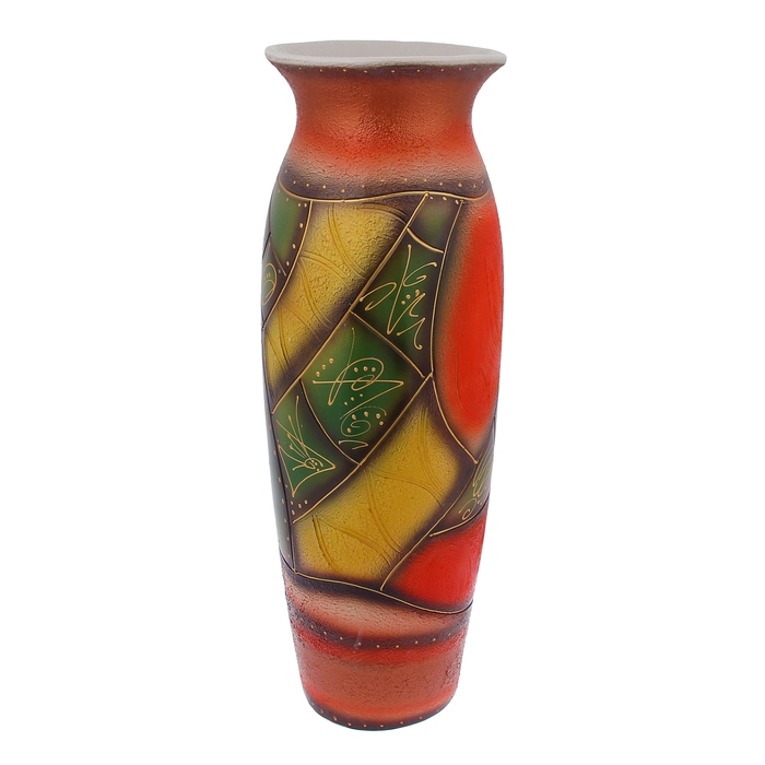 Ваза напольная "Луиза" художественная роспись, роспись, абстракция, микс