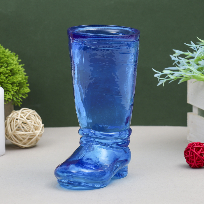 Ваза "Ботфорт" синяя, 0,46 л