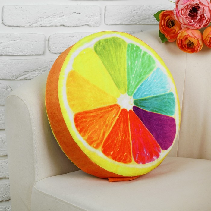 Мягкая игрушка "Разноцветный апельсин"