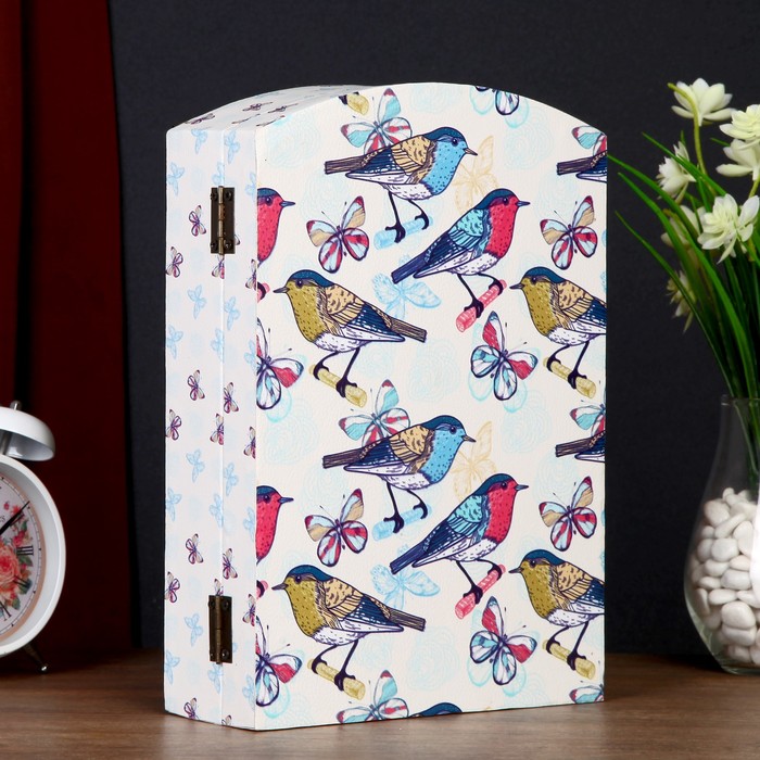 Ключница "Птички и бабочки"