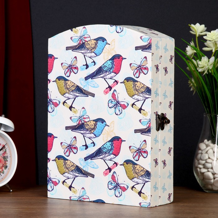 Ключница "Птички и бабочки"