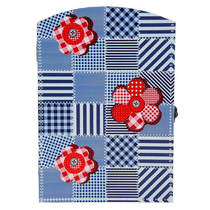 Ключница "Цветочки из заплаток"