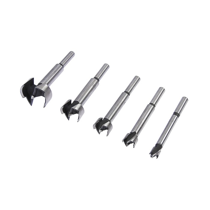 Набор сверл Sparta, 5 шт, по дереву: 10-15-20-25-35 мм