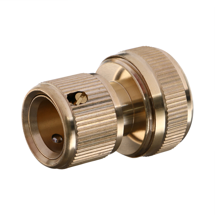 Муфта-коннектор, d=3/4" (19 мм), цанговое соединение, латунь