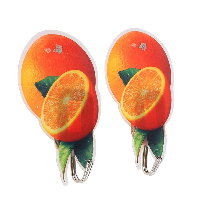 Набор крючков на липучке "Апельсины" 2 шт