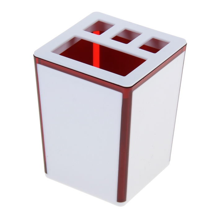 Подставка для зубных щеток "Spacy", цвет красный