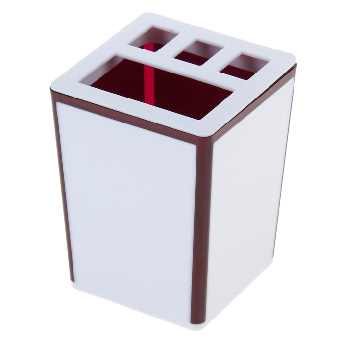 Подставка для зубных щеток "Spacy", цвет гранатовый