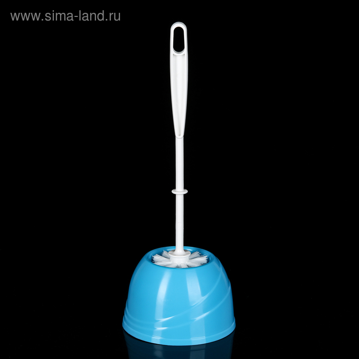 

Ёршик для унитаза с подставкой BEROSSI Aqua, 13×13×36 см, цвет голубой