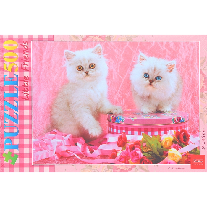 Пазлы "Белые котята", 500 элементов