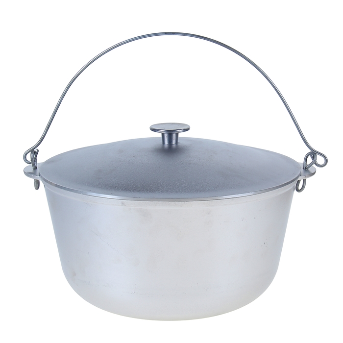 Казан походный 10 л "Туризм", d=32 см, с 2 алюминиевыми ручками и крышкой