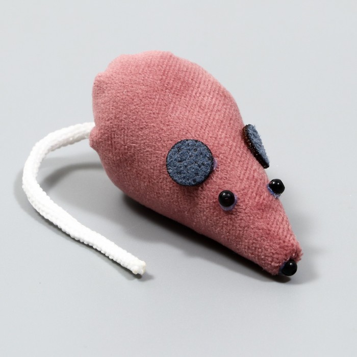 Игрушка для кошек Мышка, 8 см, микс цветов