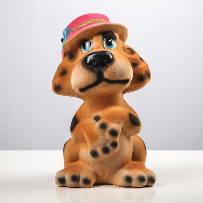 Копилка "Собака Пудель" бежевая