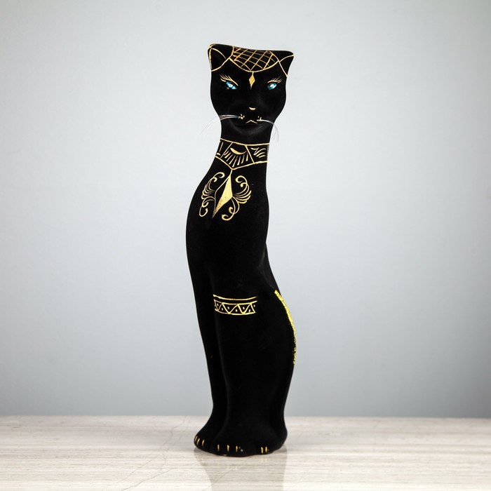 Копилка "Клеопатра" флок, чёрная