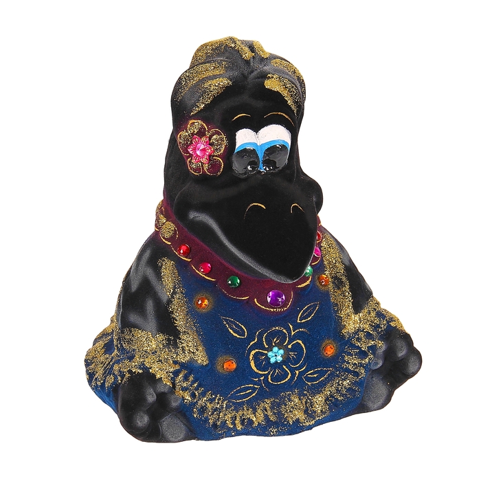 Копилка "Ворона" чёрная