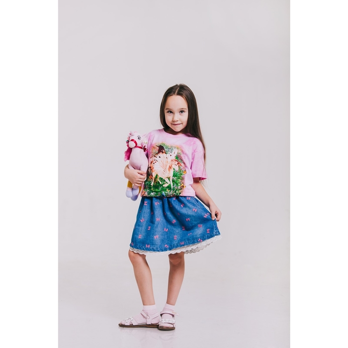 Футболка детская Collorista 3D Fairytale, возраст 1-2 года, рост 86-92 см, цвет розовый