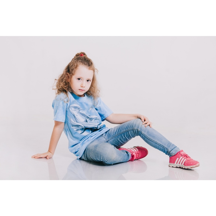 Футболка детская Collorista 3D Dolphin, возраст 6-8 лет, рост 122-134 см, цвет голубой