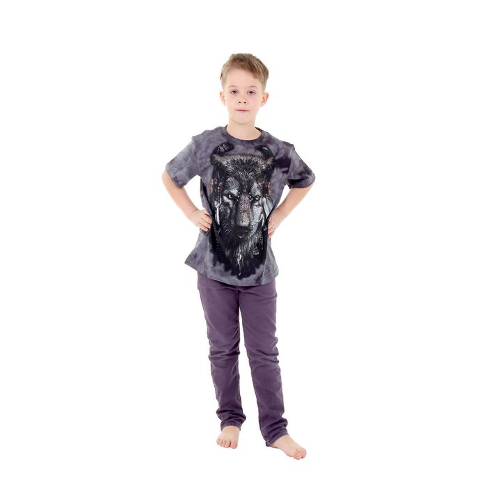 Футболка детская Collorista 3D Shaman, возраст 8-10 лет, рост 134-140 см, цвет серый