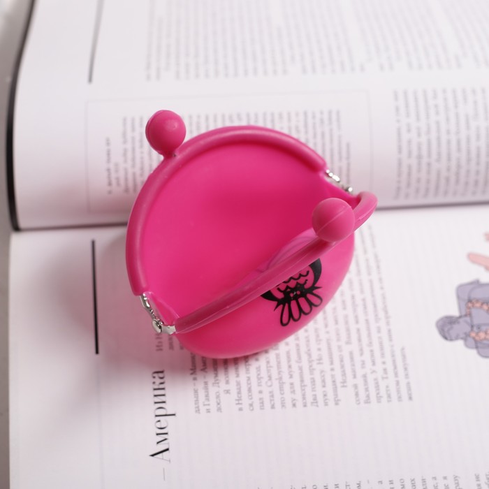 Кошелек женский "Совушка", 1 отдел, на рамке, цвета МИКС