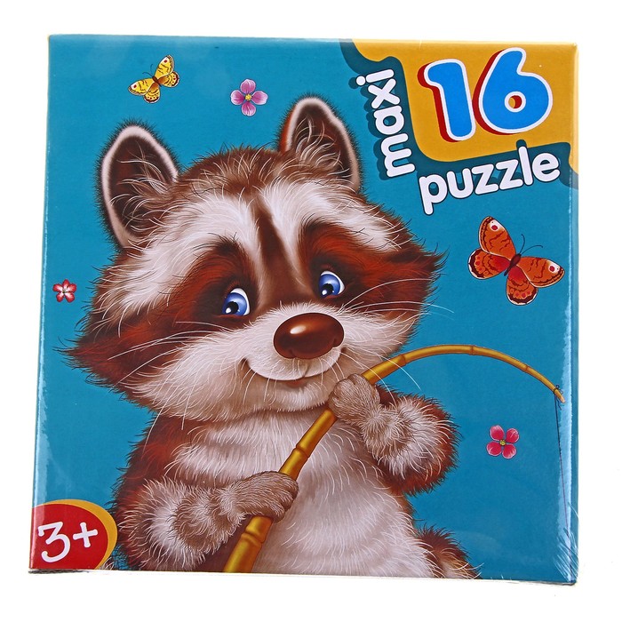 Пазл-мозаика "Енотик", 16 элементов