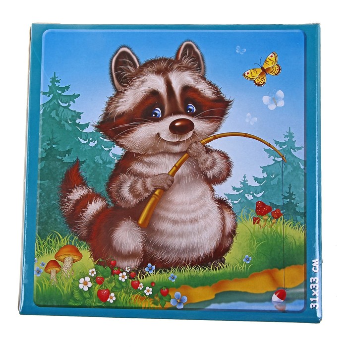 Пазл-мозаика "Енотик", 16 элементов