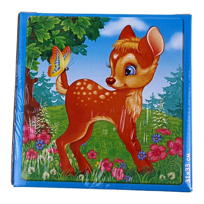 Пазл-мозаика "Олененок", 16 элементов