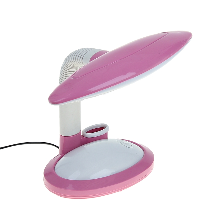 Лампа настольная "Малыш" с подставкой для канцтоваров с выкл. розовая