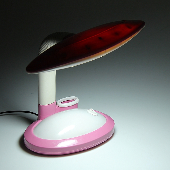 Лампа настольная "Малыш" с подставкой для канцтоваров с выкл. розовая