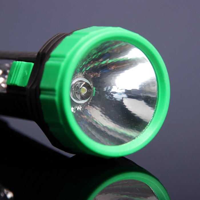 Фонарик ручной CF-1164, 1 + 3 диодов, рассеиватель цветком, 1 АА, микс