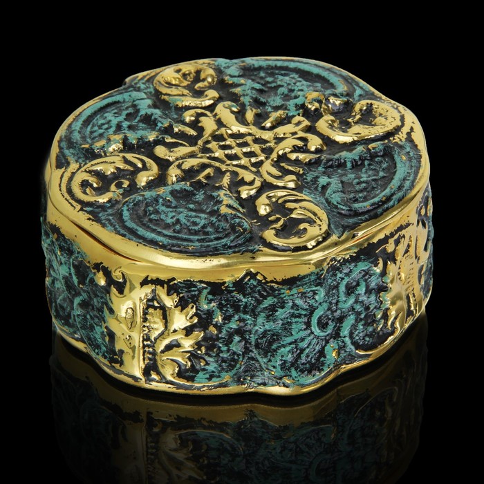 шкатулка серия "Антик", бронза, 5х11 см